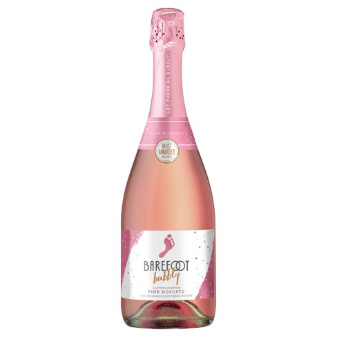 Barefoot Bubbly Pink Moscato Champagne Sparkling Wine - 750ml Bottle ...