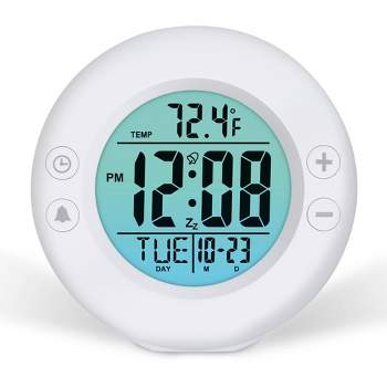 Digital Color Fade Alarm Clock White - Westclox