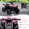 Kids 6V ATV, 4 Wheeler Ride on Quad Car Toy with LED Lights - 3 of 4