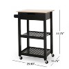 1 Storage Drawer Kitchen Island Utility Storage Cart-Christopher Knight Home - 4 of 4