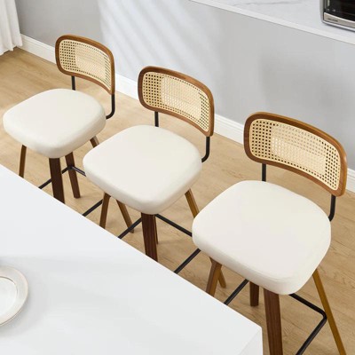 Bekrvio 26'' Swivel Counter Height Bar Stools