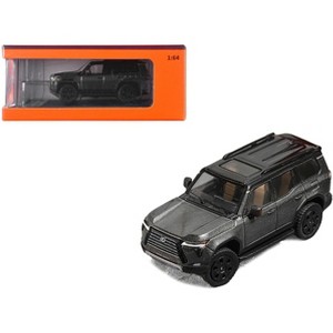 Lexus GX550 Gray Metallic with Black Top 1/64 Diecast Model Car by GCD - 1 of 4