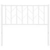 vidaXL Metal Headboard for Bed with Back Support, Steel Construction, Modern Design, Perfect for Bedroom Décor, White 39.4" - 4 of 4