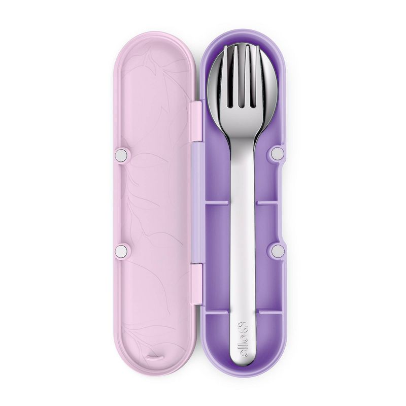 Kids&#39; on The Go Cutlery Set Pink - Ello, 2 of 5