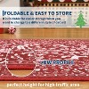 GustoWave Christmas Non Shedding Xmas Decorative Throw Rug for Living Room, Bedroom, Red - 2 of 4