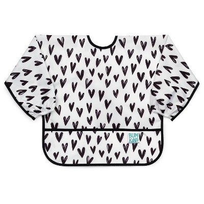 Bumkins Heart Pattern Bib - White