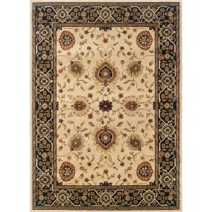 Oriental Weavers Hudson 1338C Beige/ Black Indoor Area Rug - 3'10" x 5'5" - 1 of 1