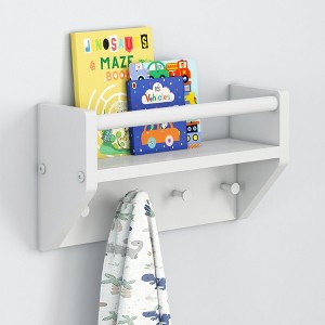 Max & Lily Wall Shelf with Pegs - 1 of 4