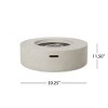 GDFStudio Hearth Outdoor 50,000 BTU Lightweight Concrete Circular Fire Pit Table - 3 of 4