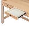 ORRD Retro 3-Piece Dining Set with Charging Station & Storage Drawers, Space-Saving Bar Table Set for Kitchen, Small Spaces,Grey - 3 of 4