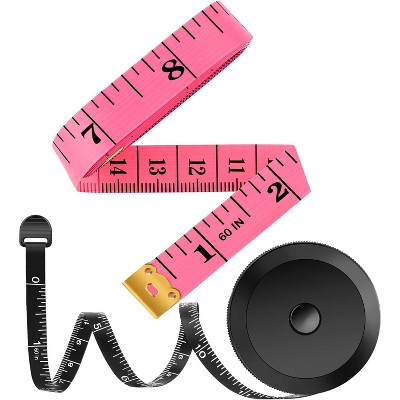 2 Pack Tape Measure Measuring Tape for Body Fabric Sewing Tailor Cloth Knitting Vinyl Home