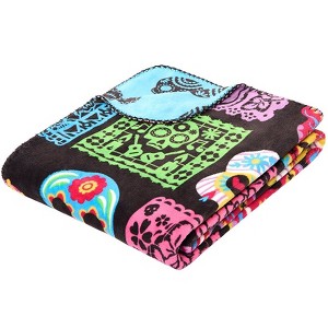 The Lakeside Collection Halloween Reversible Heavyweight Flannel Throws - 1 of 4
