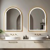 Dovelina Arched Bathroom Vanity Mirror with LED Lights Anti-fog Wall Mirror - 2 of 4