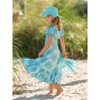 Tropical Floral Bloom Ruffle Hi Lo Dress Mia Belle Girls - 4 of 4