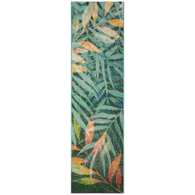 Liora Manne Marina Leaves Indoor/outdoor Rug Blue 1'11