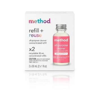 Method Pink Grapefruit All Purpose Cleaner Concentrate Refill Kit - 2 fl oz/2ct