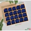 25Pcs 6cm Royal Blue Flocked Christmas Ball Ornaments - Vintage Holiday Decor Christmas Tree Balls - 2 of 2