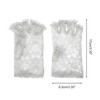Unique Bargains Women's Floral Half Finger Sunblock Fingerless Gloves 1 Pair - 3 of 4