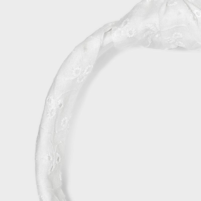 Eyelet Top Knot Headband - Universal Thread&#8482; White, 4 of 5