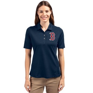 Boston Red Sox Cutter & Buck Virtue Eco Pique Recycled Womens Polo - 1 of 1