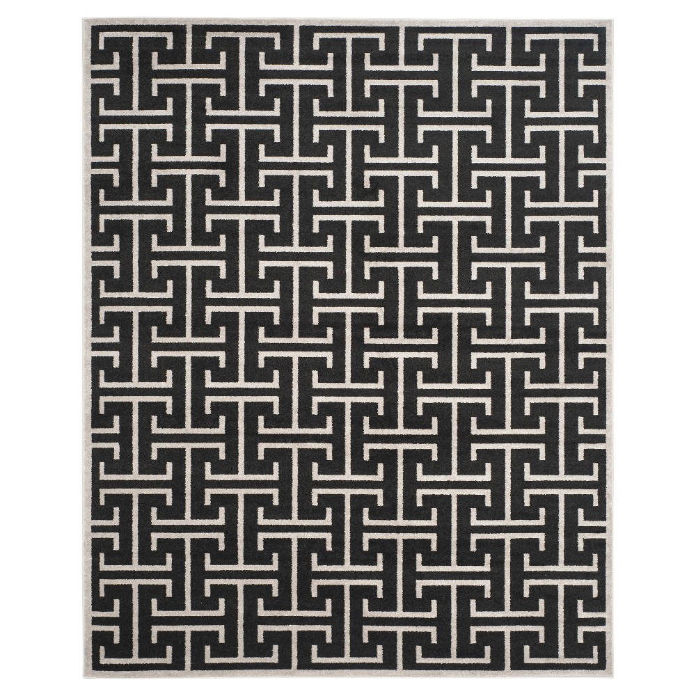 Anthracite/Light Gray Geometric Loomed Area Rug - (8'X10') - Safavieh