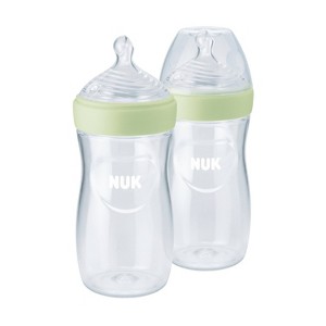 NUK 9 fl oz Simply Natural Baby Bottle - 2pk - 1 of 4