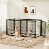 Dog Crate Kennel with Top Cover and Divider for Small and Medium Dogs Indoor Heavy Duty Pet Cage Playpen for Two Dogs - LAOTIES - 2 of 4