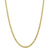 Black Bow Jewelry Men's 5mm, 10k Yellow Gold Diamond Cut Solid Rope Chain Necklace - 3 of 4