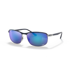 Ray-Ban RB3671CH 60mm Gender Neutral Pillow Sunglasses Polarized Grey/Blue Mirror Lens - 1 of 4