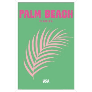 Trends International Reinders: Destinations - Destination Palm Beach Framed Wall Poster Prints - 1 of 4