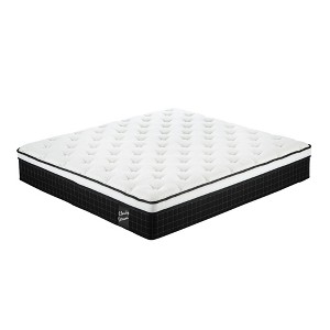 Dolonm 12 Inch Hybrid Mattress, Individual Pocket Spring, Memory Foam, Cool Knitted Cover, CertiPUR-US, Black - 1 of 4