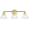 Livex Lighting Moreland 3 - Light Vanity in  Polished Brass - 3 of 4