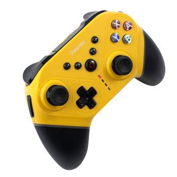 Insten Wireless Controller for Nintendo Switch, OLED Model, Lite, with Programmable Buttons, Gyro Axis Vibration Turbo, Yellow