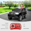 Licensed Toyota Land Cruiser 12V Ride-On Truck With Parent Remote-3 Speeds-Music-Horn-LED Lights-Black - 2 of 4