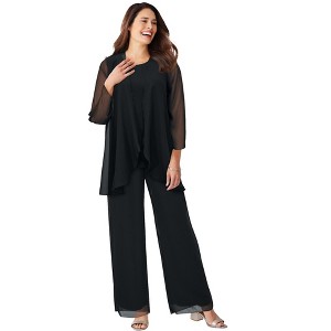Woman Within 3-Piece Pant Set - 1 of 2