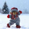 BABYYER Christmas Plush  Doll Ornaments, Santa Claus, Reindeer, Snowman, and Bears Xmas Hanging for Home Holiday Decoration - 4 of 4
