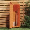 VidaXL Garden Shed Brown 21.7"x20.5"x68.7" Solid Wood Fir - 3 of 4
