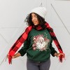 Simply Sage Market Women's Graphic Sweatshirt Floral Santa - 2 of 4