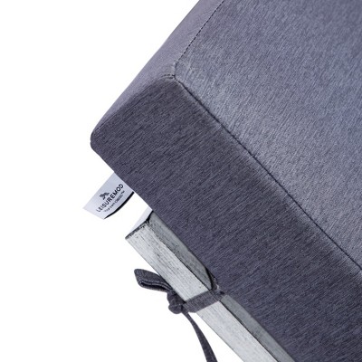 Chelsea Modern Blue Cushioned Aluminum Outdoor Chaise Lounge with Side Table