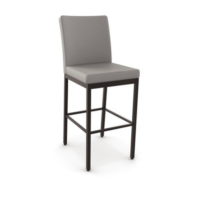 Amisco Metal Counter Height Barstool - Brown