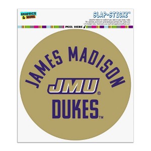 James Madison University Dukes Automotive Car Window Locker Circle Bumper Sticker - 1 of 4