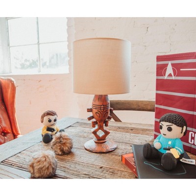 Tropical Polished Gold Metal Table Lamp with Push Button Switch