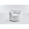 Swivel Accent Chair, 360°Swivel Barrel Chair with Storage, Upholstered Arm Chair with Cushion, Modern Round Chair for Living Room Bedroom - 4 of 4