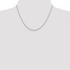 Black Bow Jewelry 1.3mm 14k White Gold Diamond Cut Fancy Singapore Chain Necklace - 2 of 4