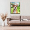 Stupell Industries Boxer and Rainbow Portrait Floating Frame Canvas Art - 3 of 4