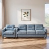 CAVINAS Modern Single Velvet Futon Sofa Couch with Thicken Cushion,Comfortable Sectional Sofa Couch for Living Room,Bedroom - 4 of 4