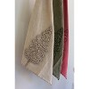 Christmas Tree Tea Towels Set of Three, Red Green White Kitchen Linens (Min 2) by Kalalou - 2 of 4