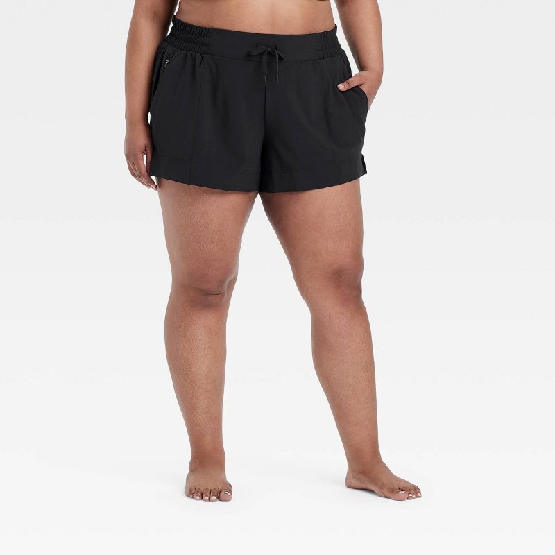 Women's Flex Woven Mid-Rise Shorts 4" - All In Motion™, 1 of 7