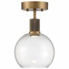 Access Lighting Port Nine 1 - Light Flush Mount in  Antique Brushed Brass - 2 of 4