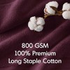 100% Cotton Solid Color Heavyweight Bath Towel Set, Anti-Microbial Certified Highly Absorbent Plushy Bath Towel - 3 of 4